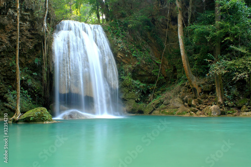 Waterfall in forest © DeltaEquinox