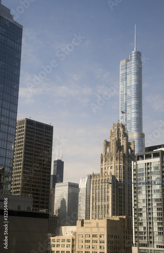 Board z aluminiowym obramowaniem Centrum Chicago