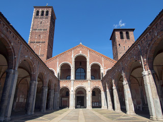 Wall Mural - Sant Ambrogio church, Milan