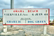 Panneau Omaha Beach - Vierville-Sur-Mer
