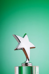 Wall Mural - star award against gradient background