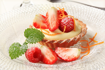 Sticker - Custard tart with fruit