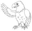Outlined eagle