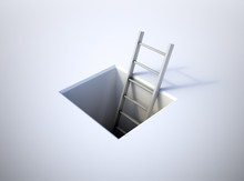 A Ladder Leading From Underground