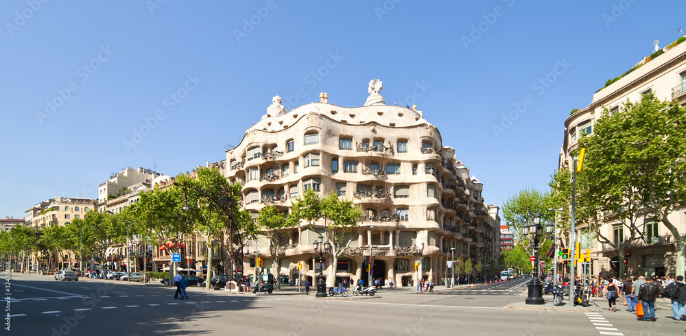 Obraz na płótnie View of Barcelona, Spain. w salonie
