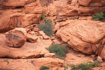 Red Rock Canyon Walls Horizontal