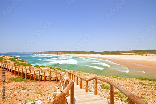Board z aluminiowym obramowaniem Plaża carrapateira w portugalskim Algarve