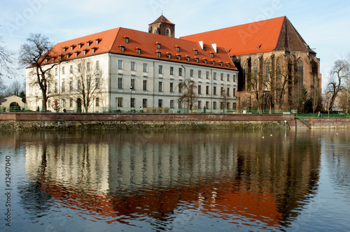 Naklejka - mata magnetyczna na lodówkę Wyspa Piaskowa we Wrocławiu