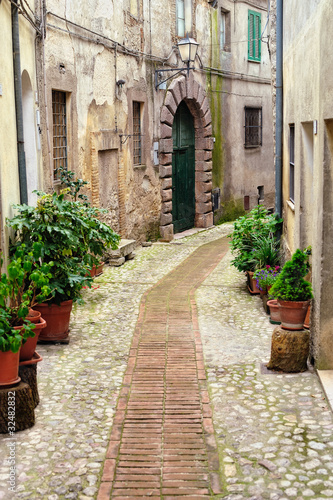 Naklejka - mata magnetyczna na lodówkę Old Sidewalk