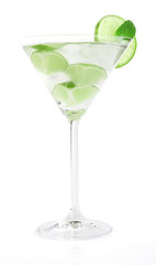 Fototapete - Mojito drink on white background