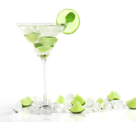 Poster - Mojito drink on white background
