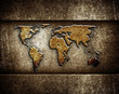 metal world map background