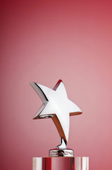 Wall Mural - star award against gradient background