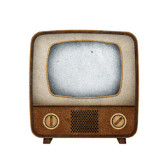 Television ( TV ) icon recycled paper craft.