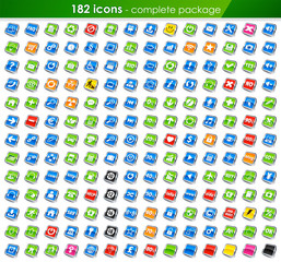 Wall Mural - web icons collection