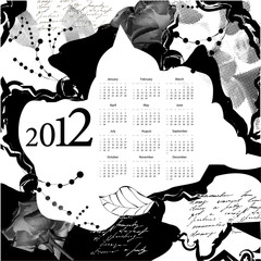 Template for calendar 2012