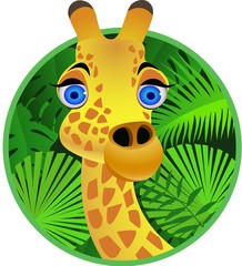 Poster - giraffe cartoon