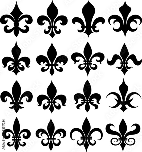 Naklejka samoprzylepna Kolekcja znak symbolu francuskiego