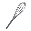 Kitchen metal whisk isolated on white with a Clipping Path.