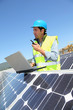 © goodluz - Engineer checking photovoltaic installation