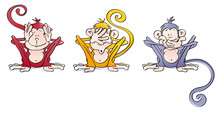 Funny Wise Monkeys