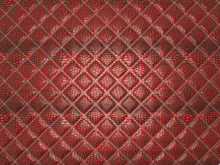 Red Alligator Stitched Skin. Useful As Texture