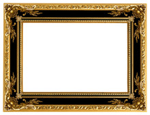 Picture Gold Frame With A Decorative Pattern