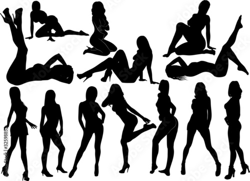 Plakat na zamówienie womens silhouette 3