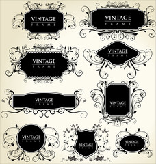 Wall Mural - elegance vintage frames