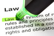 Dictionary definition of the word Law