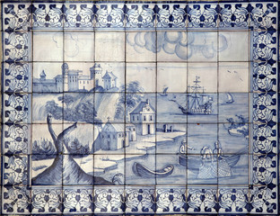 Canvas Print - Lisbon azulejos