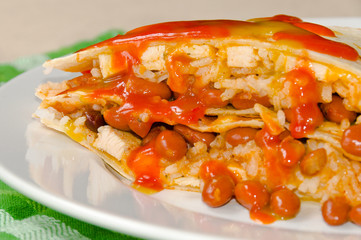 Chicken Quesadillas with Sauce