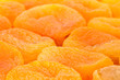 background of dried apricots