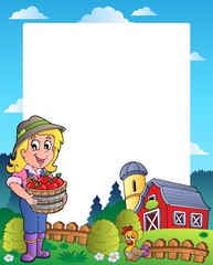 Poster - Country scene with red barn 6