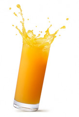 Poster - splashing orange juice