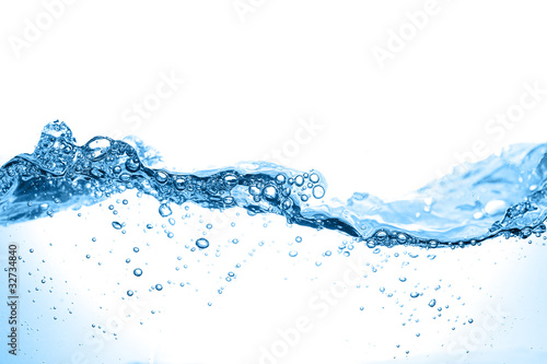 Fototapeta na wymiar Clean water and water bubbles