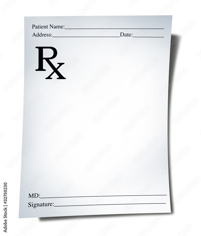 Medical prescription - obrazy, fototapety, plakaty 