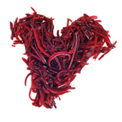 Poster - grated beet heart