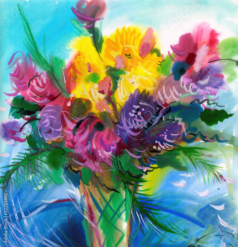 bukiet-kolorowych-dzikich-kwiatow-akwarela