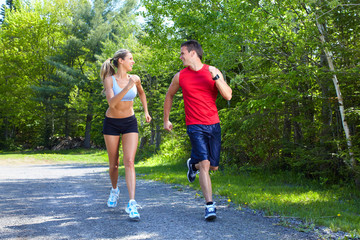 Jogging couple.