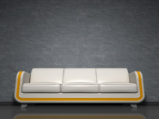 Canvas Print - sofa white