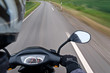 Motorcycle traveling Man