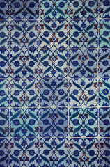 Wall Mural - Ancient Iznik Tiles with Floral Pattern