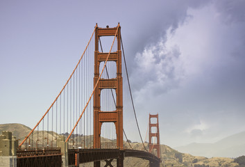 Sticker - Golden Gate Bridge in San Francisco