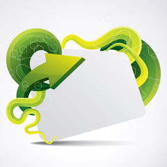 Canvas Print - abstract vector arrow background