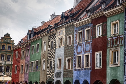 Plakat na papierze fotorealistycznym Stare miasto - poznan, polska