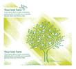 Nature - Tree motive, page layout design, vector