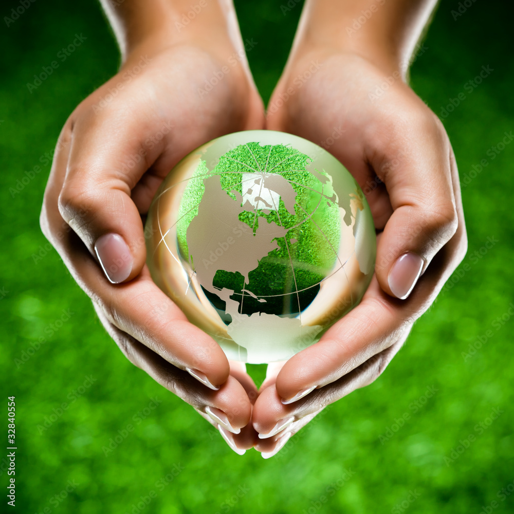 Planete Terre Mains Ecologie Green Earth Globe In Hands Wall Mural Beboy Planete Terre Mains Ecologie Green Earth Globe In Hands Wall Mural Beboy