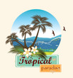 © AMdesign - Tropical paradise.Vector illustration
