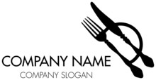 Fork, Knife & Plate Company Logo